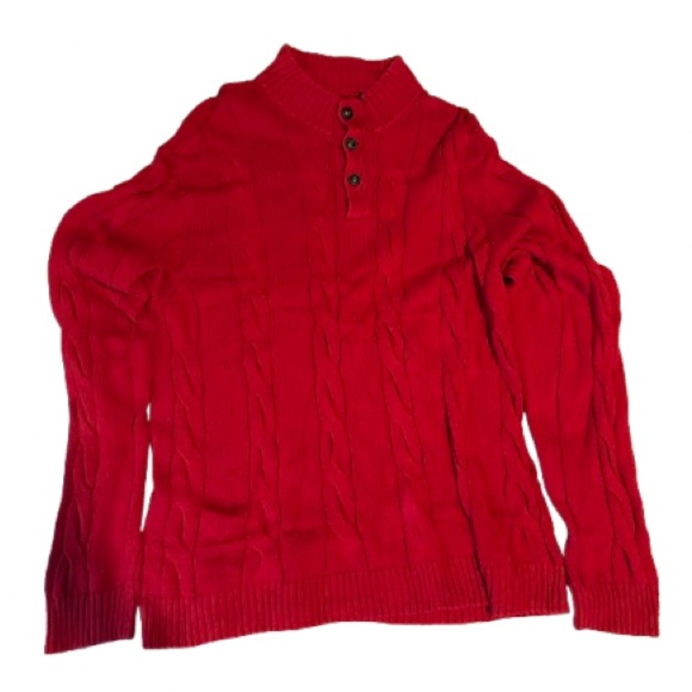 Chaps Red Turtleneck Sweater
